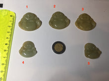 Load image into Gallery viewer, 100% Natural type A yellow green happy buddha jadeite Jade pendant AX159
