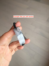Load image into Gallery viewer, Type A 100% Natural black white yellow(WuJi) rectangle woven thread Jadeite Jade bracelet PH69
