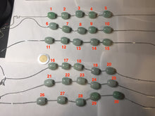 Load image into Gallery viewer, 13.5/12.5mm Type A 100% Natural light apple green/sunny green Jadeite Jade LuluTong (Every road is smooth) olive shape pendant group PA136
