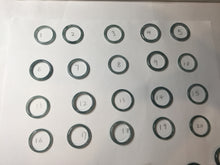 Load image into Gallery viewer, 16.9mm Size 6 1/2 100% natural type A dark green blue black gray Guatemala jadeite band ring group PE12
