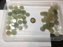 Load image into Gallery viewer, 100% Natural type A light icy watery green/yellow/gray (黄杨绿)round Jadeite Jade safe and sound pendant group BF158
