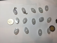 Load image into Gallery viewer, 12.3mm 100% natural type A light purple white Jadeite Jade simple is the best series pendant PB132
