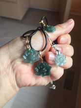 Load image into Gallery viewer, 100% Natural type A blue green gray black Guatemala jadeite Blue Lotus(蓝莲花) group PB297  Add on item. Not for sale alone.
