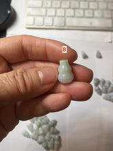 Load image into Gallery viewer, 100% natural type A 3D white/yellow/purple/brown Jadeite jade gourd ( 葫芦, 福禄) pendant PH108
