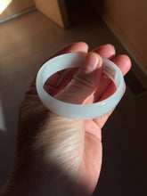 Load image into Gallery viewer, 51.7mm Certified type A 100% Natural white thin Jadeite Jade bangle PB267-1025
