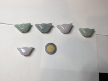 Load image into Gallery viewer, Type A 100% Natural light green/white/purple Jadeite Jade Ingots desk decor/pendant/worry stone BF157
