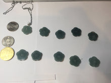 Load image into Gallery viewer, 100% Natural blue green gray black Guatemala jadeite Jade flower pendant group PB43
