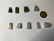 Load image into Gallery viewer, 100% Natural sunny green/purple scale weight safety guidance jadeite Jade pendant Q124
