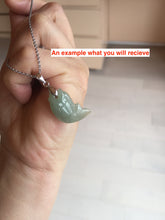 Load image into Gallery viewer, 100% Natural type A clear/ sunny green/ purple jadeite jade 3D fish Pendant BL71
