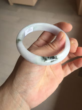 Load image into Gallery viewer, 54.5mm certified 100% natural Type A sunny green/purple/white jadeite jade bangle PB229-2825
