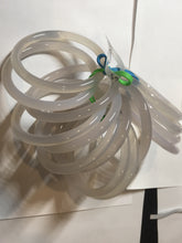 Load image into Gallery viewer, 54.4-59mm 100% natural clear/white/beigh/pale pin/yellow/brown slim agate bangle group MN1 Add on item.
