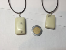 Load image into Gallery viewer, 100% natural light yellow/brown soap shape square nephrite jade safe and sound pendant group HT37
