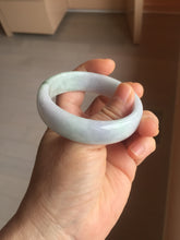 Load image into Gallery viewer, 53.5mm certified type A 100% Natural light green purple white Jadeite Jade bangle J150-6018
