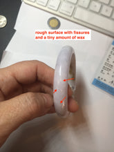 Load image into Gallery viewer, 58mm certified 100% natural Type A light purple yellow white (Whispers of Autumn) jadeite jade bangle PB69-9035
