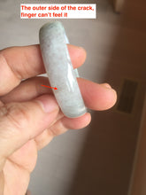 Load image into Gallery viewer, 50.5mm certified 100% natural Type A sunny green/light purple jadeite jade bangle PC42-0687
