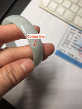 Load image into Gallery viewer, 51.6mm Certified Type A 100% Natural sunny green light green white thin Jadeite Jade bangle BS120-1581

