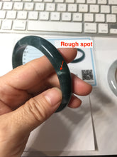 Load image into Gallery viewer, 61mm Certified Type A 100% Natural dark green/blue/gray/black Guatemala Jadeite bangle PJ147-1484

