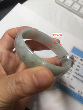 Load image into Gallery viewer, 50.5mm certified 100% natural Type A sunny green/light purple jadeite jade bangle PC42-0687
