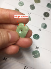 Load image into Gallery viewer, Type A 100% Natural Icy Watery Green Blue Yellow Freeform Light Heart Free Soul Design Jadeite Jade Pendant Group BS125
