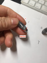 Load image into Gallery viewer, 100% Natural black/white WuJi(乌鸡) jadeite jade Olives shape dzi bead(heaven's bead 天珠) Pendant bracelet group PF49
