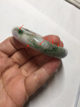 Load image into Gallery viewer, 52mm certified natural 100% natural Type A dark green sunny green brown purple oval jadeite jade bangle PB235-1093
