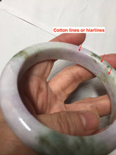 Load image into Gallery viewer, 61.5mm Certified Type A 100% Natural dark green/green/brown/black/purple chubby Jadeite bangle PB234-1099
