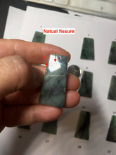 Load image into Gallery viewer, 100% Natural Type A Sunny Green Dark Green Black Gray Misty Mountain Forest Jadeite Jade Safe and Sound Pendant Group BS121
