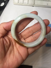 Load image into Gallery viewer, 50mm Certified 100% Natural Type A light green/yellow/brown Maple Syrup Mint Cake jadeite jade bangle BS136-4040
