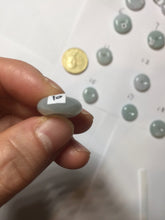 Load image into Gallery viewer, 15-19mm Type A 100% Natural light green purple white Jadeite Safety Guardian Button donuts pendant PH48 Add on item.
