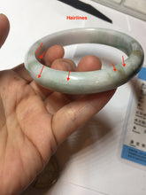 Load image into Gallery viewer, 60mm certificated Type A 100% Natural dark green/brown/purple/black Jadeite Jade bangle BG238-3280
