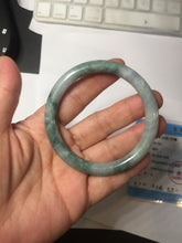 Load image into Gallery viewer, 54.6mm Certified Type A 100% Natural green purple round cut jadeite Jade bangle PJ39-0280

