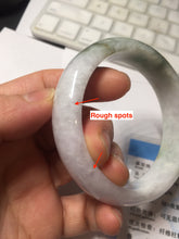 Load image into Gallery viewer, 55mm certified 100% natural Type A sunny green light purple jadeite bangle PA186-4759
