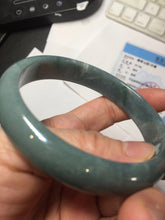Load image into Gallery viewer, 61mm Certified Type A 100% Natural dark green/blue/gray/black Guatemala Jadeite bangle AZ144-6426
