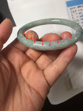 Load image into Gallery viewer, 60mm Certified Type A 100% Natural green round cut jadeite Jade bangle PJ40-0277
