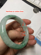 Load image into Gallery viewer, 54.3mm certified 100% natural Type A sunny green  jadeite jade bangle PB164-4654
