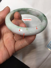 Load image into Gallery viewer, 52.6mm certified  100% Natural type A sunny green yellow purple (Fu Lu Shou)Jadeite Jade bangle PH245-0504
