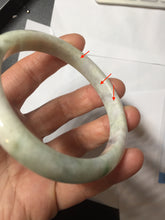 Load image into Gallery viewer, 57.5mm certified type A 100% Natural green/yellow/purple (FU LOU SHOU)Jadeite jade bangle PH36-0433
