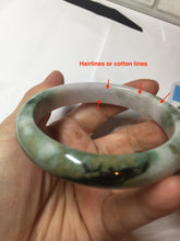 Load image into Gallery viewer, 60mm certificated Type A 100% Natural dark green/brown/purple/black Jadeite Jade bangle BG238-3280
