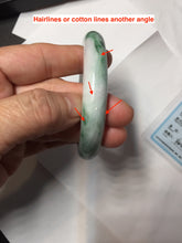 Load image into Gallery viewer, 55.5mm Certified 100% natural Type A sunny Green &amp; Light Purple(春带彩) jadeite jade bangle PH247-0509
