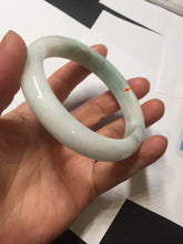 Load image into Gallery viewer, 60mm Certified Type A 100% Natural sunny green white Jadeite bangle PA263-3841
