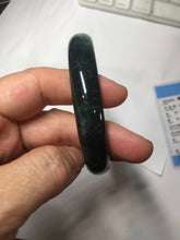 Load image into Gallery viewer, 61mm Certified Type A 100% Natural dark green/blue/gray/black Guatemala Jadeite bangle AZ145-6411
