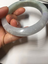 Load image into Gallery viewer, 57.5mm certified type A 100% Natural icy watery light green/purple/white Jadeite jade bangle BH138-1314
