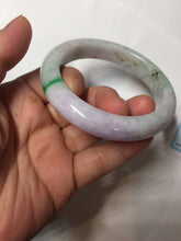 Load image into Gallery viewer, 55.6mm Certified 100% natural Type A sunny Green Yellow Light Purple(Fu Lu Shou) jadeite jade bangle PH249-0511
