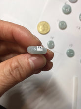 Load image into Gallery viewer, 15-19mm Type A 100% Natural light green purple white Jadeite Safety Guardian Button donuts pendant PH48 Add on item.
