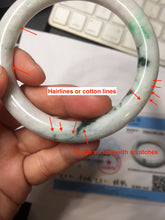 Load image into Gallery viewer, 57.5mm certified type A 100% Natural sunny green/purple round cut Jadeite jade bangle PH186-1264
