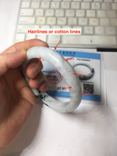 Load image into Gallery viewer, 61.2mm Certified Type A 100% Natural light green/white/purple Jadeite Jade bangle PJ68-3844
