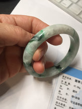 Load image into Gallery viewer, 53.5mm certified type A 100% Natural sunny green light green Jadeite Jade bangle PA261-2991
