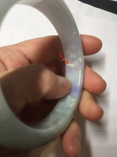 Load image into Gallery viewer, 57.5mm certified type A 100% Natural icy watery light green/purple/white Jadeite jade bangle BH138-1314
