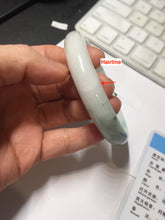 Load image into Gallery viewer, 60mm Certified Type A 100% Natural sunny green white Jadeite bangle PA263-3841
