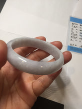 Load image into Gallery viewer, 51.5mm certified 100% Natural type A light purple white Jadeite Jade bangle PA245-4673
